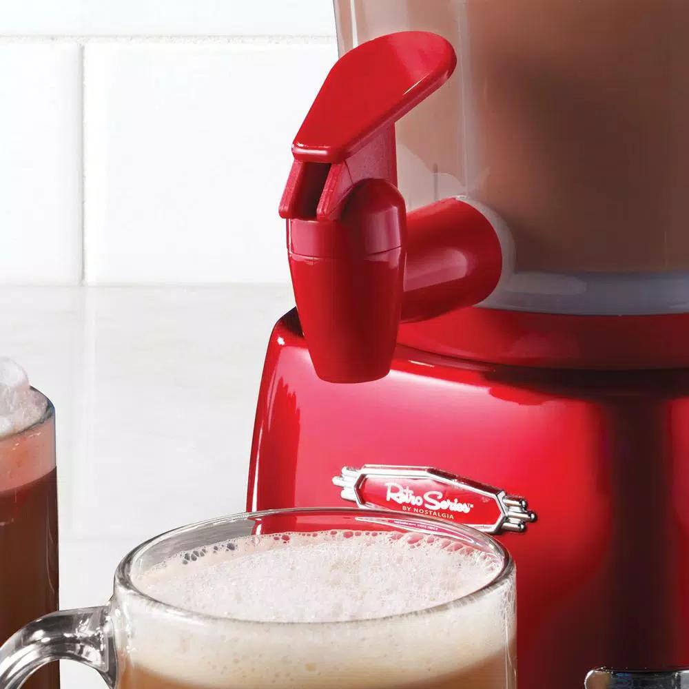 Nostalgia HCM700RETRORED Retro Series 600W Hot Chocolate Maker, Red