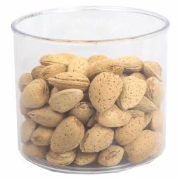 Home Basics 0.9 L Twist 'N Lock Air-Tight White Round Plastic Canister thumbnail 4