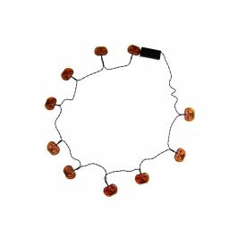 Northlight LED Halloween String Lights Set - Skull, Spider, and Jack-o-Lantern Novelty Lights (90 Count) thumbnail 2