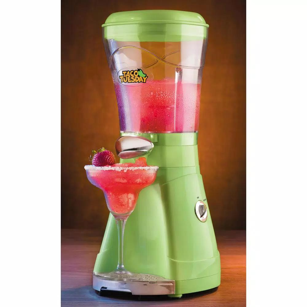 TACO TUESDAY 64 oz. Lime Green Margarita and Ice Crusher Slush Maker