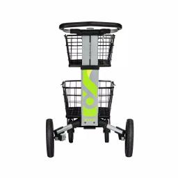 Unbranded Scout Folding Aluminum Cleaning Cart with Removable Baskets and Swivel Wheels thumbnail 4