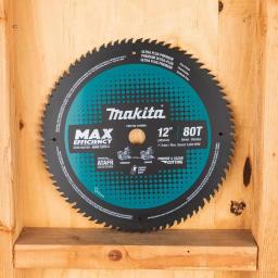 Makita 12 in. 80T Carbide-Tipped Max Efficiency Miter Saw Blade thumbnail 9