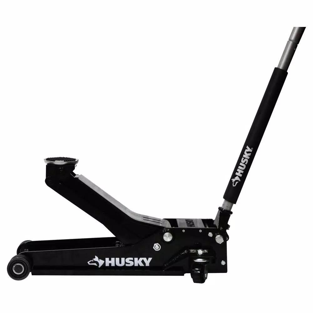 Husky 3.5-Ton Low Profile Floor Jack with Quick Lift and Universal Joint Release