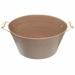 Artland Masonware Antique Copper Oval Party Tub with Handles, 8 Qt. thumbnail 3