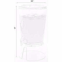 Basicwise 2.35 Gal. Stackable Round Juice and Water Beverage Dispenser with Stand thumbnail 6