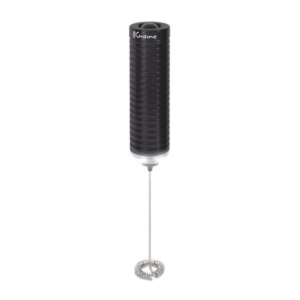 Euro Cuisine Handheld Milk Frother with LED Light, Black