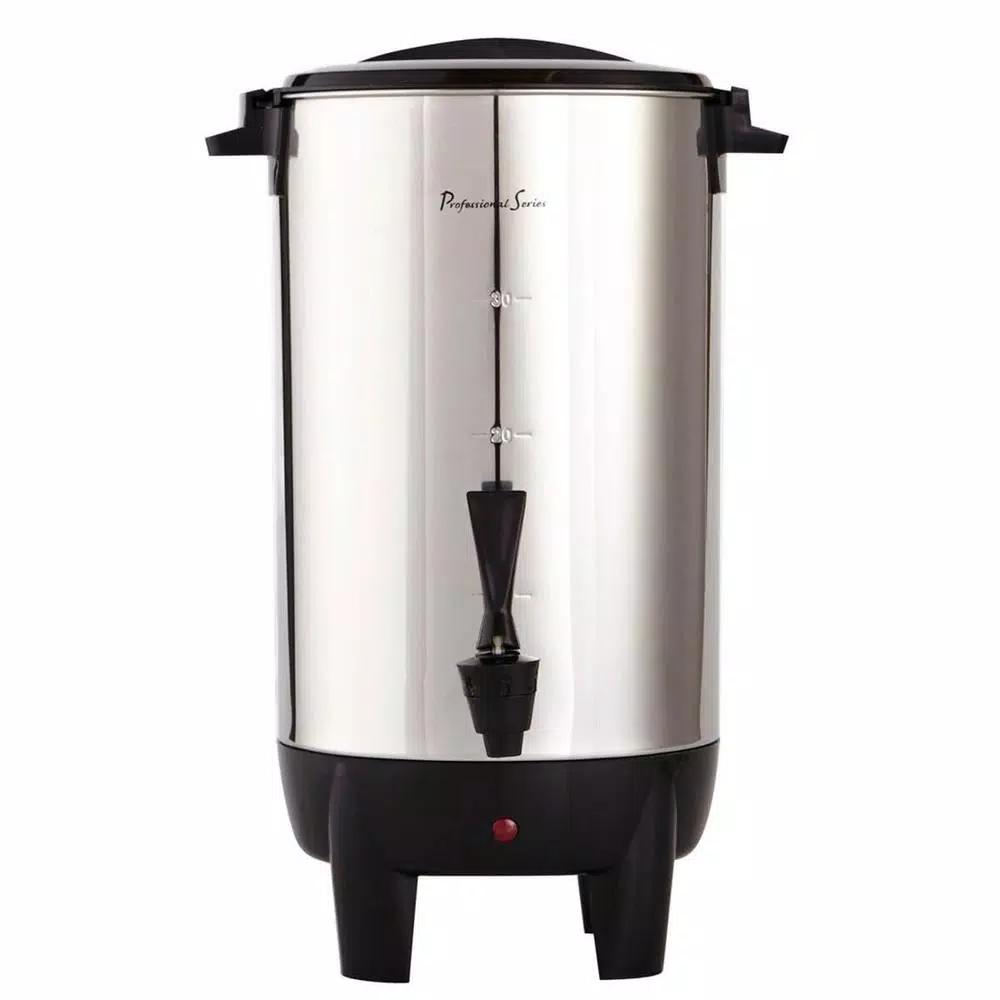 Professional Series 30-Cup Stainless Steel Coffee Urn Percolator with Keep Warm Function