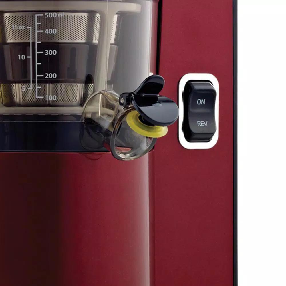 Omega Vertical Slow Speed Masticating Juicer, 150W, Red