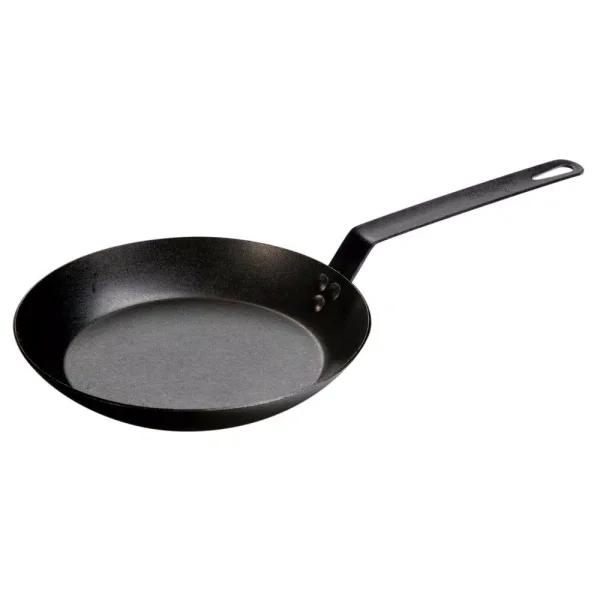 Lodge 10 in. Carbon Steel Skillet, Black Seasoned Heavy Duty Pan