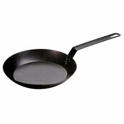 Lodge 10 in. Carbon Steel Skillet, Black Seasoned Heavy Duty Pan thumbnail 1