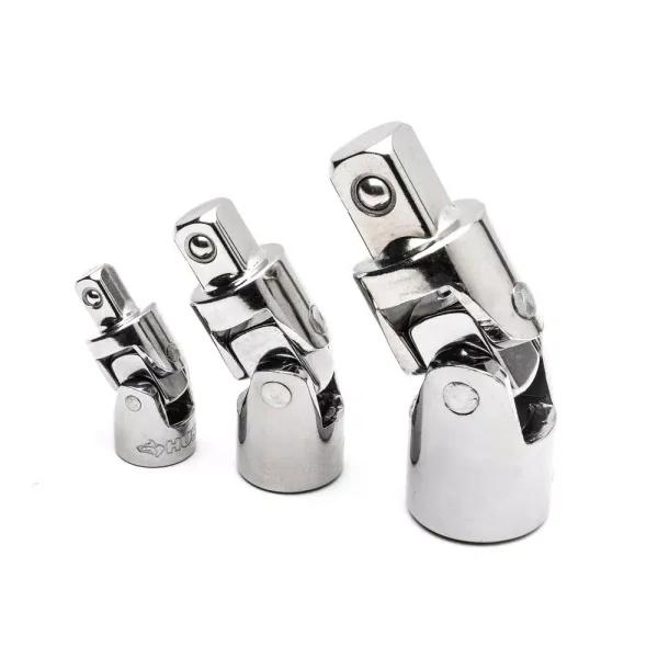 Husky 3-Piece Universal Joint Set, Alloy Steel Socket Adapters