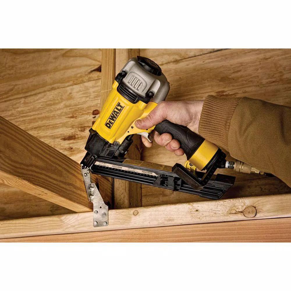 DEWALT 35-Degree Pneumatic Metal Connector Nailer, Compact Air Nailer for Tight Spaces
