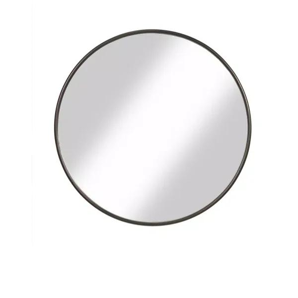 Martin Svensson Home 36 in. Round Oil Rubbed Bronze Metal Frame Accent Mirror
