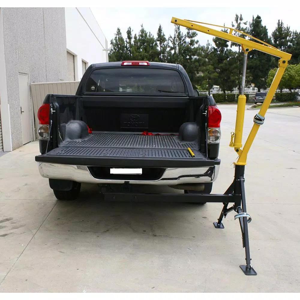 MaxxHaul Hydraulic Receiver Hitch Mounted Crane, 1000 lbs. Capacity