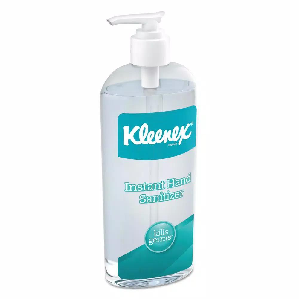 Kleenex Instant Hand Sanitizer, 62% Ethyl Alcohol, 8 oz Pump Bottle (12 Pack)