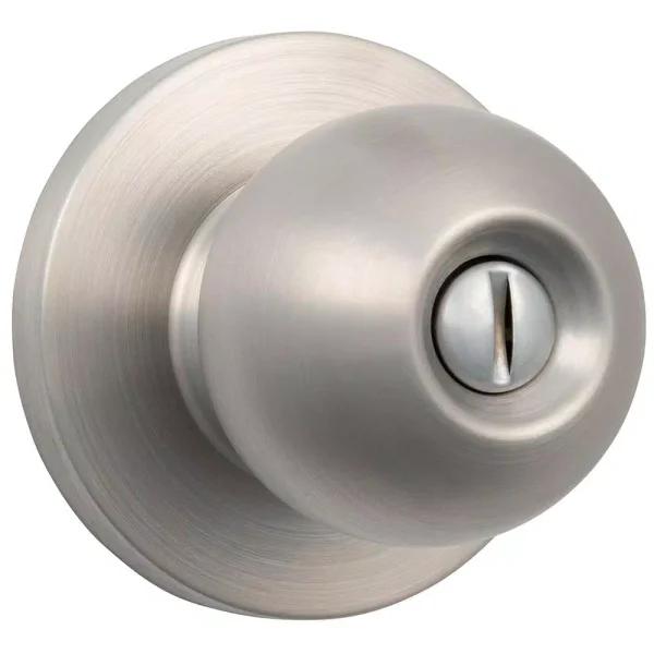 Universal Hardware ANSI Grade 2 Satin Chrome Privacy Bed/Bath Door Knob