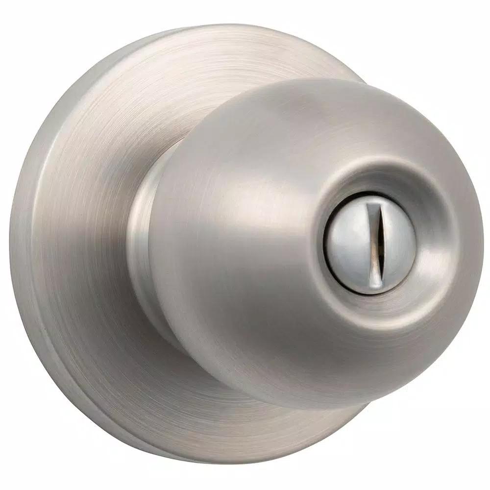 Universal Hardware ANSI Grade 2 Satin Chrome Privacy Bed/Bath Door Knob
