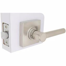Defiant Highland Satin Nickel Passage Door Lever with Square Rose thumbnail 3
