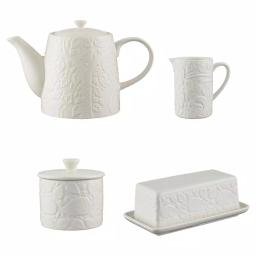 Mason Cash Forest 4-Piece Cream Stoneware Breakfast Set, 59 fl. oz. thumbnail 1