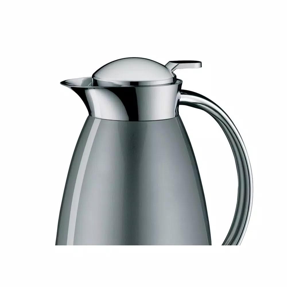Alfi Gusto Glass Vacuum-Insulated Carafe, 1 Liter, Space Gray