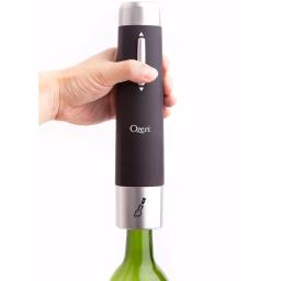 Ozeri Prestige Electric Wine Bottle Opener Set with Recharging Stand, Aerating Pourer and Foil Cutter thumbnail 2