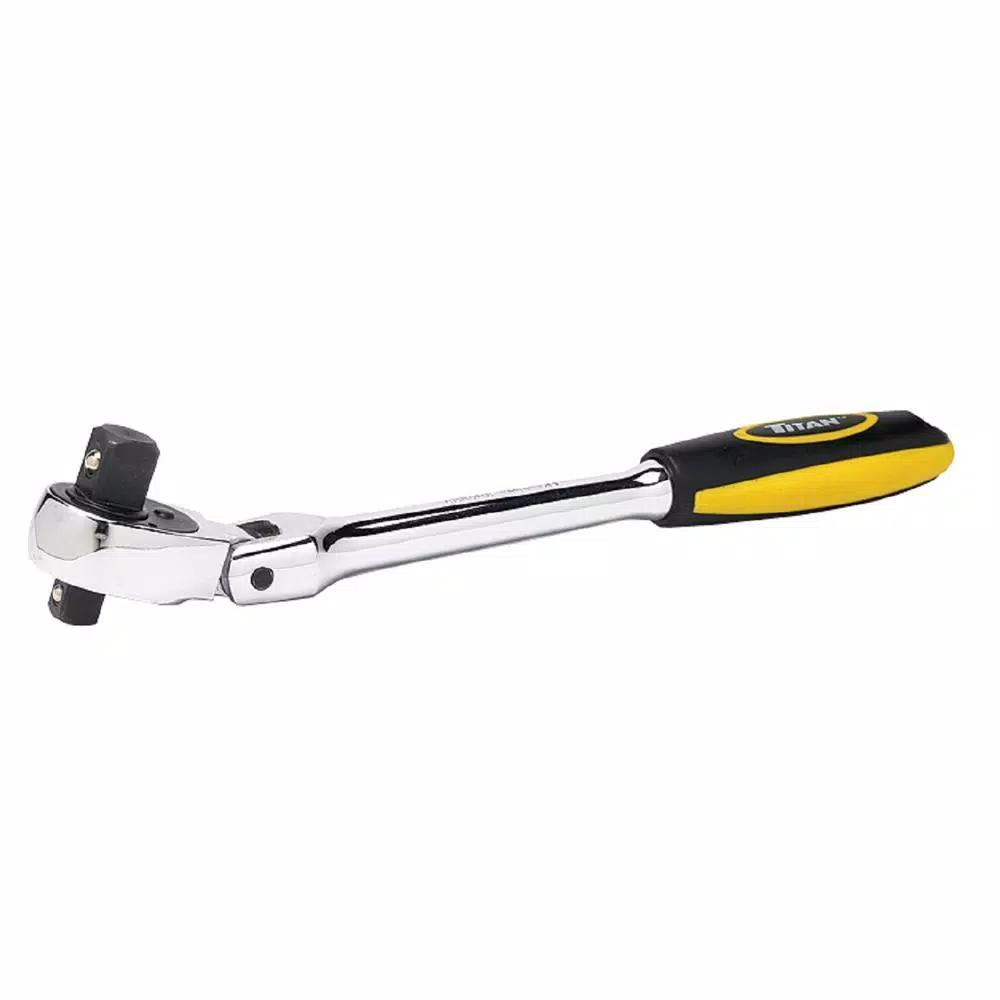 TITAN Dual Drive Ratchet, 1/2 in. and 3/8 in. with 72-Tooth Mechanism and Flex Head