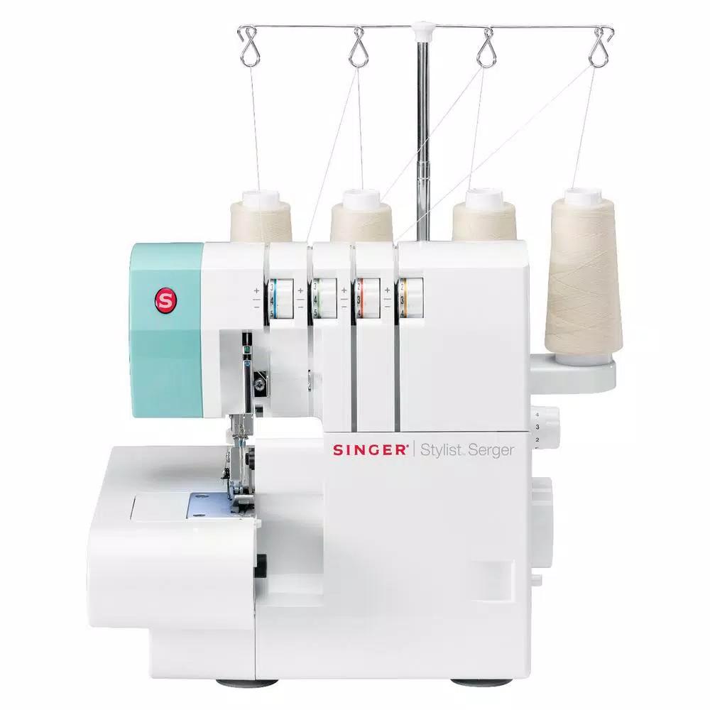 Singer Stylist Serger Sewing Machine with 2-3-4 Thread Capability and 6 Stitch Types