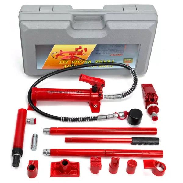 Stark 4-Ton Porta Power Hydraulic Jack Tool Kit for Auto Body Frame Repair & Construction