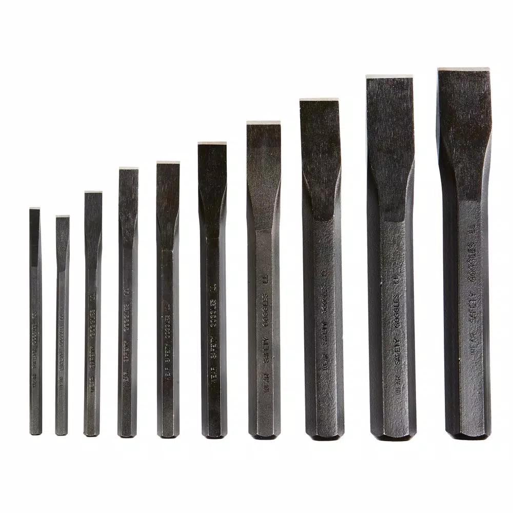 GearWrench 10-Piece Cold Chisel Set with Tool Roll