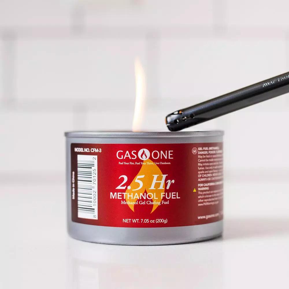 Unbranded Methanol Gel Chafing Fuel - 2.5 Hour Burn Time for Catering and Buffets