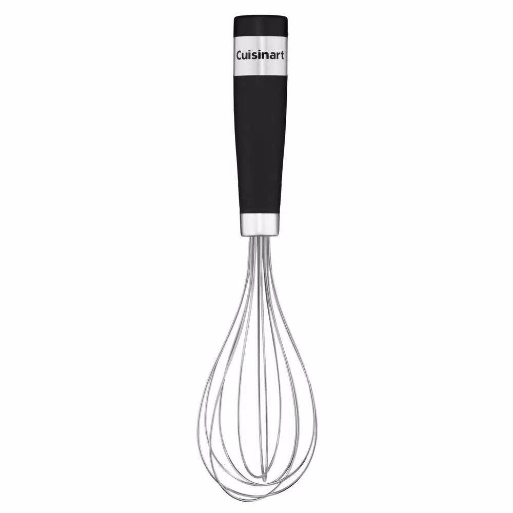 Cuisinart Barrel Handle Stainless Steel Whisk with Black Soft-Grip Handle