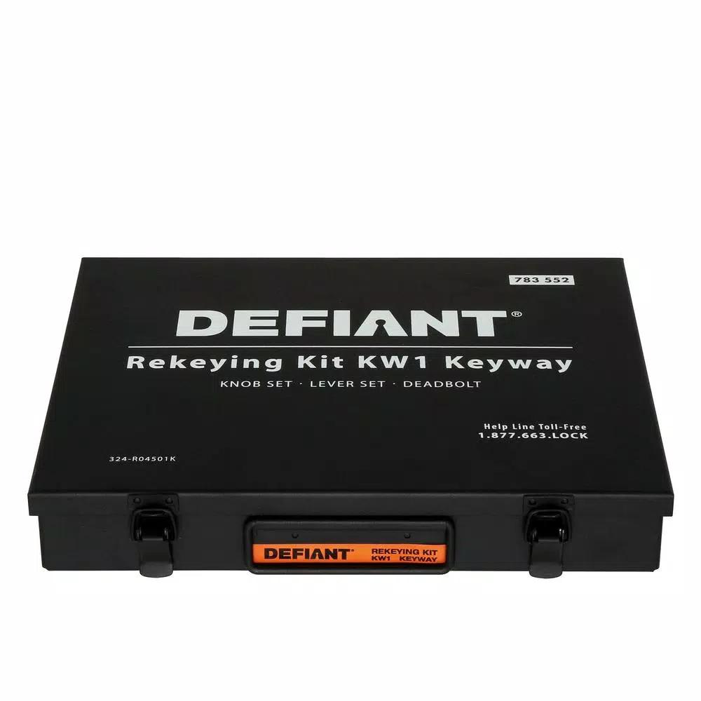 Defiant Rekey Kit with Metal Casing and Master Pins