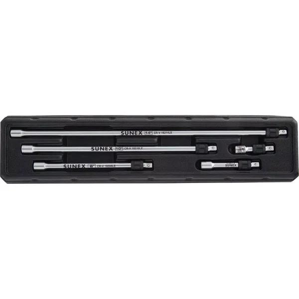 SUNEX TOOLS Sunex 1/4 in. Drive Chrome Locking Extension Set, 5-Piece
