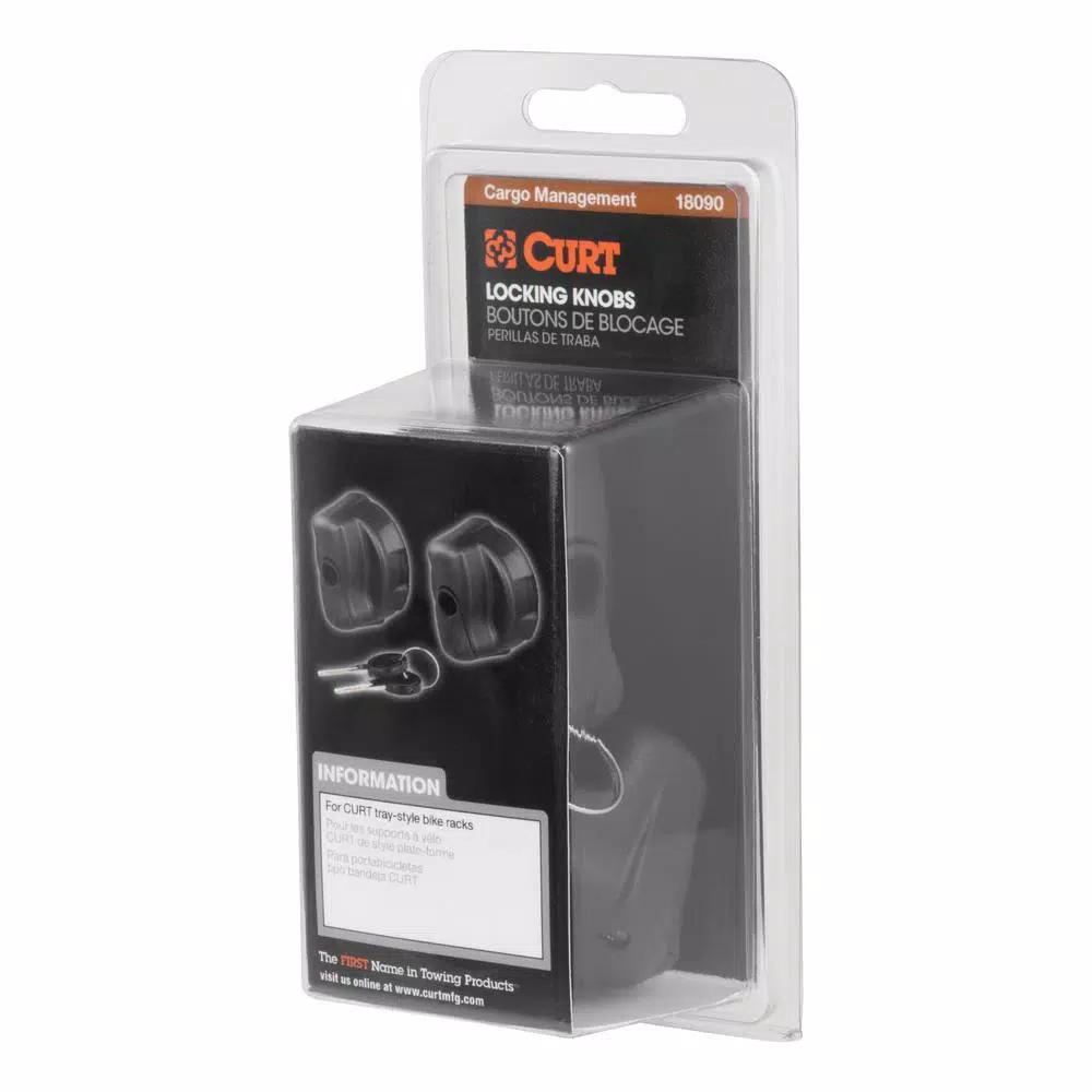 CURT Tray-Style Bike Rack Locking Knobs Replacement Set (2-Pack)