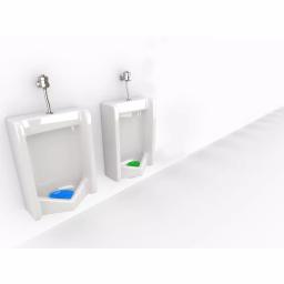 Alpine Industries Bubble Gum Flat Anti-Splash Urinal Screen (10-Pack) thumbnail 4