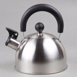 Creative Home Simplicity 6-Cup Brushed Stainless Steel Stovetop Tea Kettle with Whistle thumbnail 2