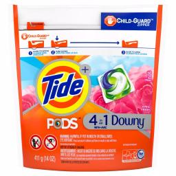 Tide PODS plus Downy Laundry Detergent Pods, April Fresh Scent, 90 Loads thumbnail 1