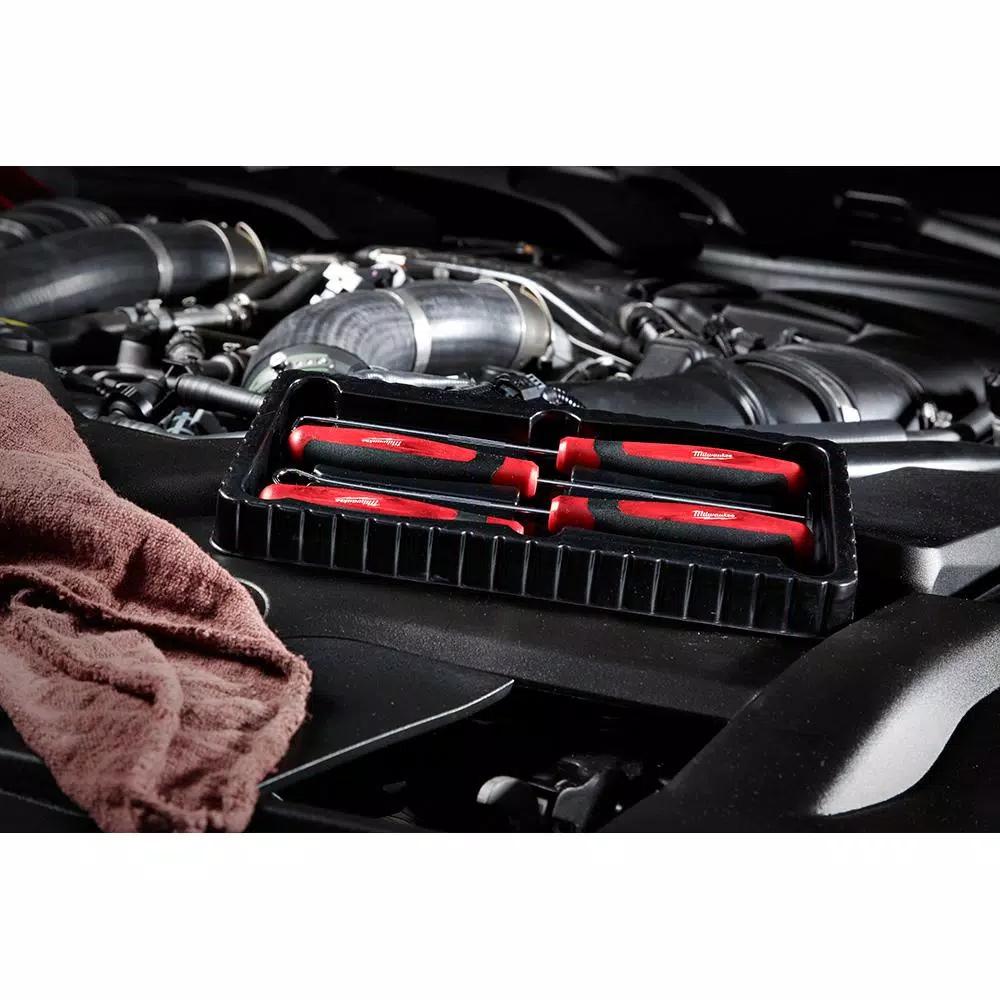 Milwaukee M18 FUEL Impact Wrench & 117-Pc Ratchet, Socket, and PACKOUT Modular Storage Combo Kit