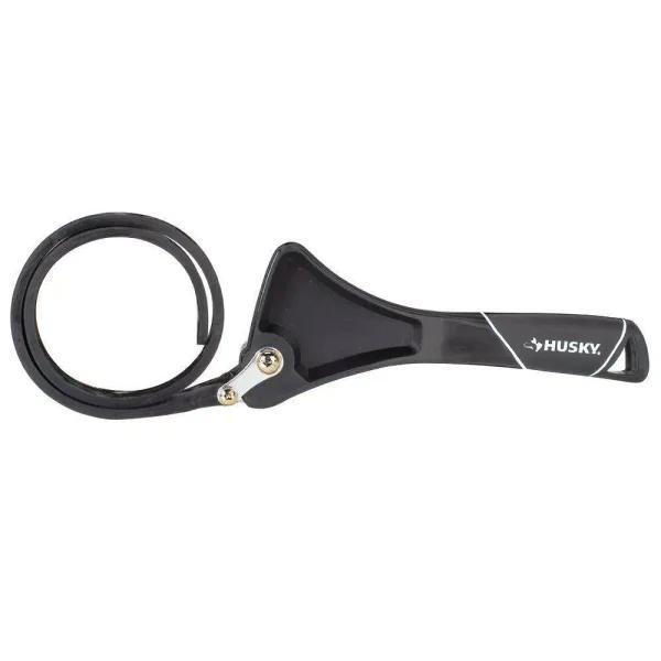 Husky 8 in. Strap Wrench with Non-Marring Rubber Strap