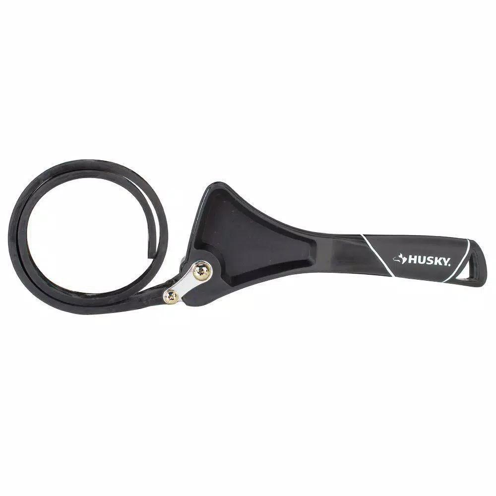 Husky 8 in. Strap Wrench with Non-Marring Rubber Strap