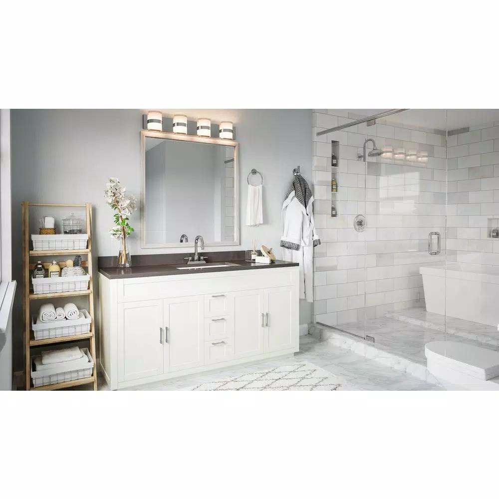 Design House GRAZ Park Polished Chrome Towel Ring - Modern Zinc Hand Towel Holder