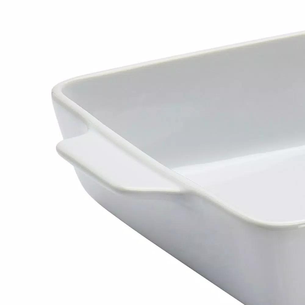 Mason Craft & More 3-Piece White Ceramic Bakeware Set