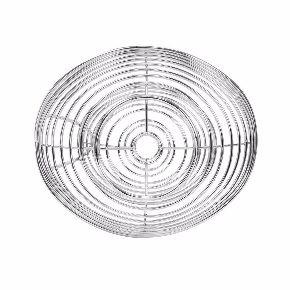 Spectrum Opus Arched 2-Tier Chrome Server Basket, Steel Fruit and Vegetable Organizer