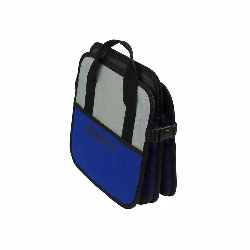 GigaTent 2-Compartment Collapsible Portable Trunk Organizer and Soft-Side Cooler, Blue