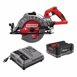 SKILSAW 48V Cordless 7-1/4 in. Worm Drive Circular Saw Kit with TRUEHVL Battery and Diablo Blade thumbnail 1