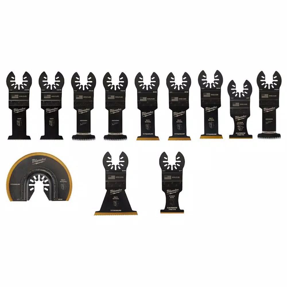 Milwaukee OPEN-LOK 12-Piece Oscillating Multi-Tool Blade Variety Pack - Universal Fit