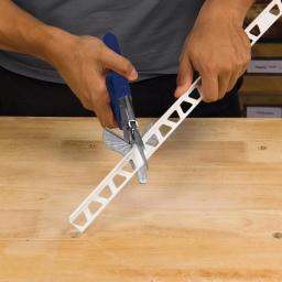 QEP Multi-Use Trim Shears with Miter Guide for Precision Angle Cuts thumbnail 2