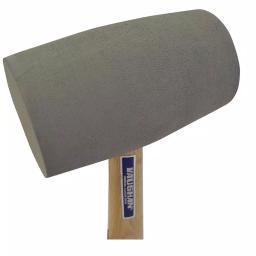 Vaughan RM18DB 18 oz. Non-Marring Rubber Dead Blow Mallet with Hickory Handle thumbnail 4