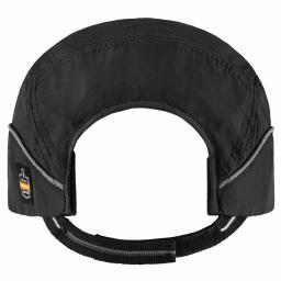 Skullerz 8955 Lightweight Vented Bump Cap Hat - Black Long Brim thumbnail 3