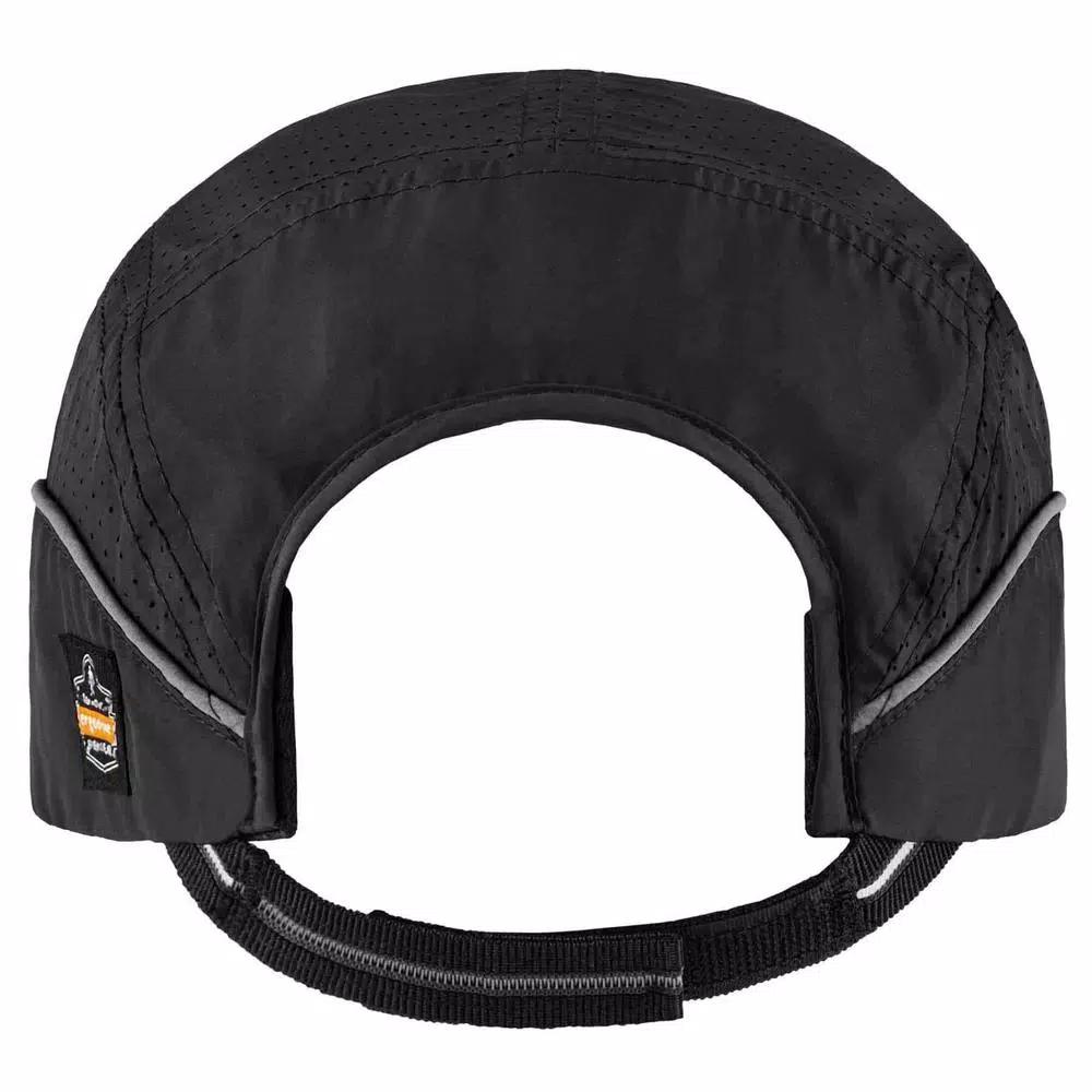 Skullerz 8955 Lightweight Vented Bump Cap Hat - Black Long Brim